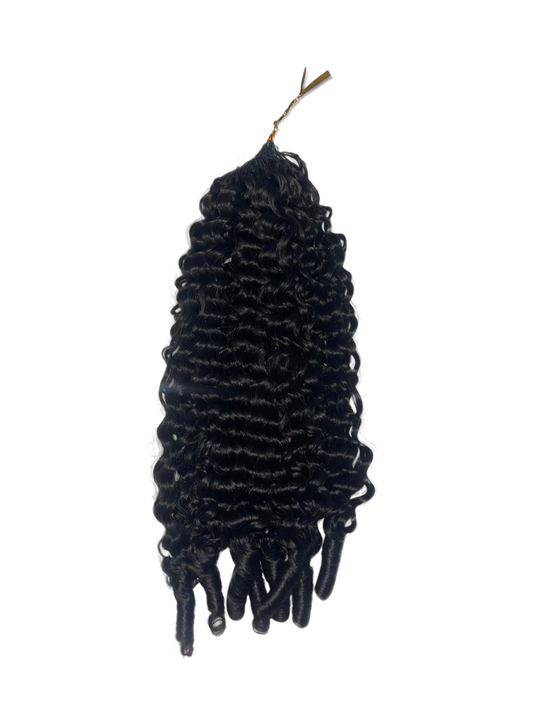 Burmese Curly Crotchet Human Hair